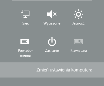 Wchodzenie do ustawień komputera