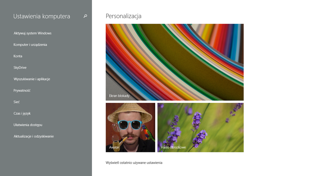 Windows 8.1 - ustawienia komputera