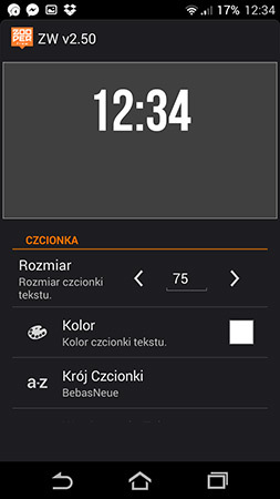 Zooper Widget - spersonalizowany zegar