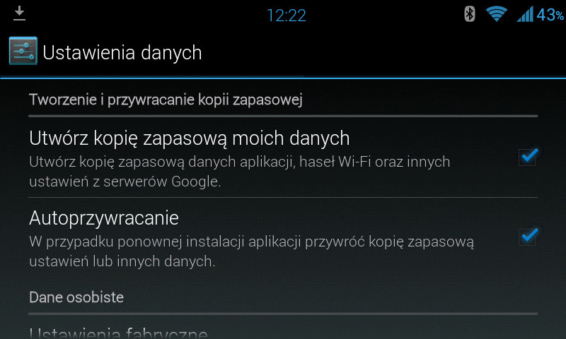 Kopia zapasowa haseł na serwerach Google
