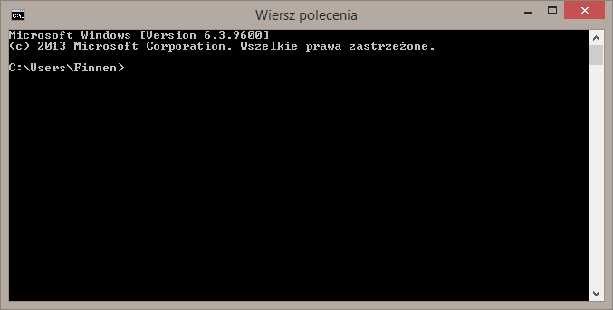 Klasyczny wiersz polecenia w systemie Windows 8.1