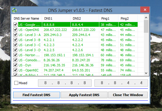 DNS Jumper