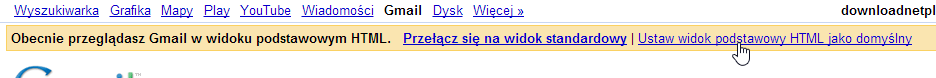  Ustawienie podstawowego widoku HTML jako domyślnego w Gmailu