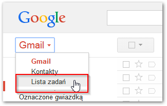 Aktywacja list zadań w Gmailu