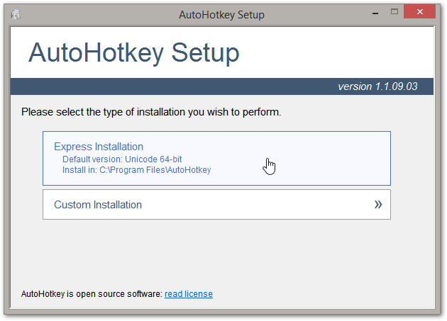 Instalacja AutoHotKey