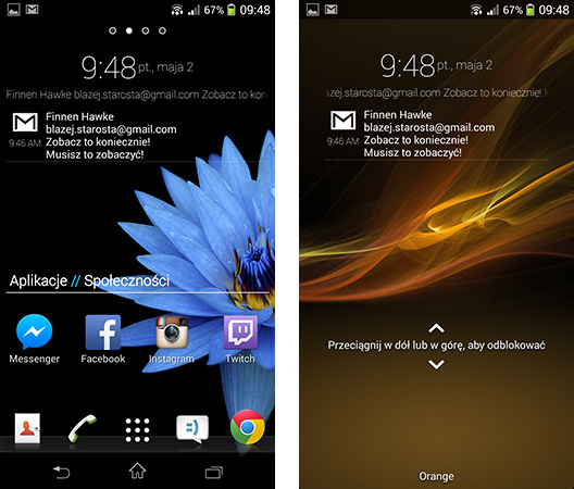 Notify - powiadomienia na ekranie domowym i ekranie blokady