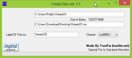 Folder2Iso - SteamOS