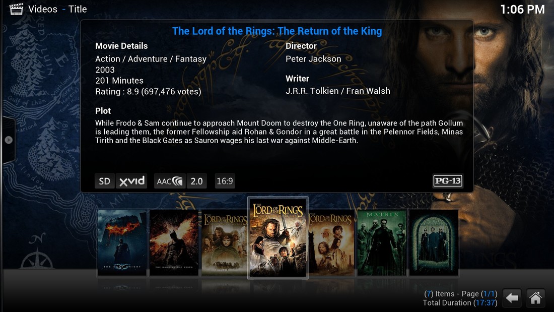 XBMC - filmy