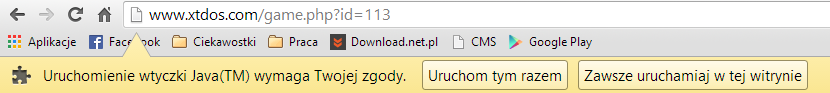 Uruchamianie wtyczki Java