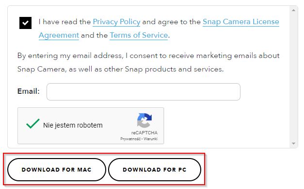 Pobierz aplikację Snap Camera dla PC lub Maca